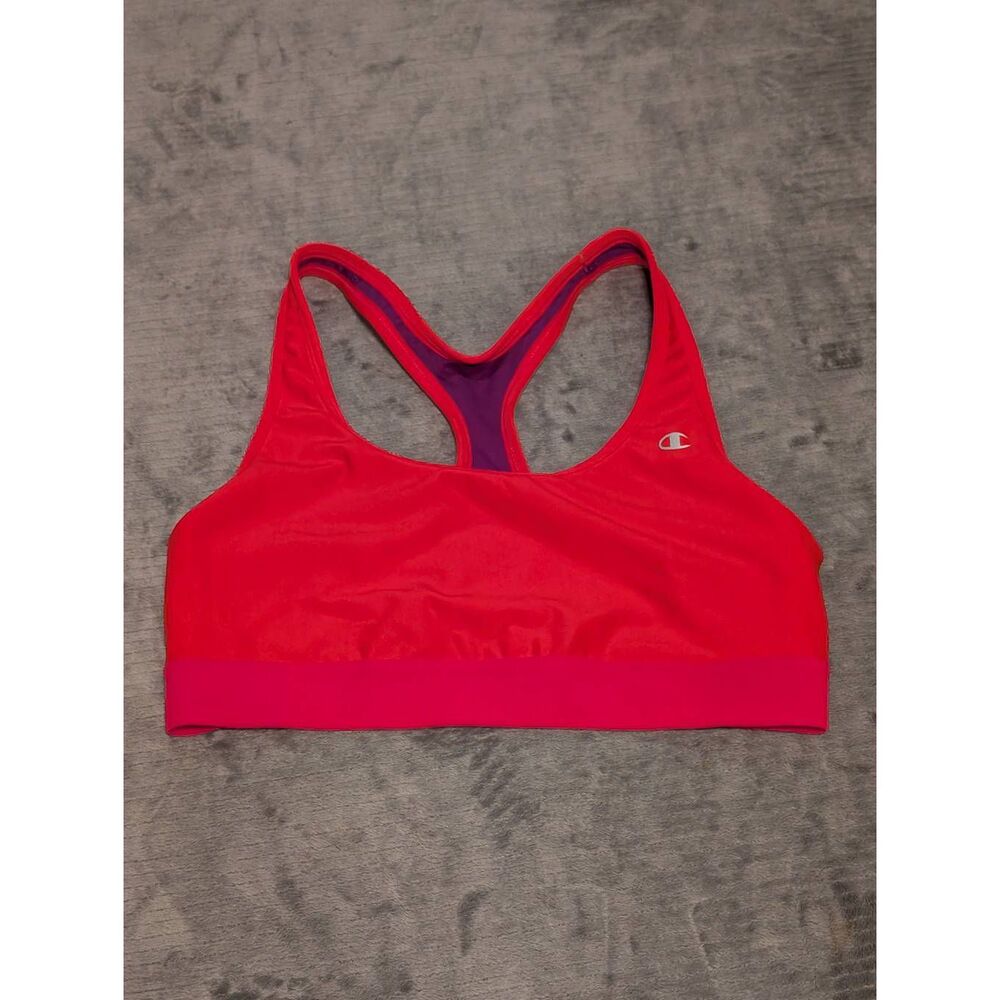 Champion Women's Medium Support Racerback Sports Bra Size XL Pink
